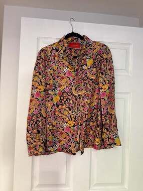 La DoubleJ Foulard Shirt in Groovy Mix Floral Paisley Pattern